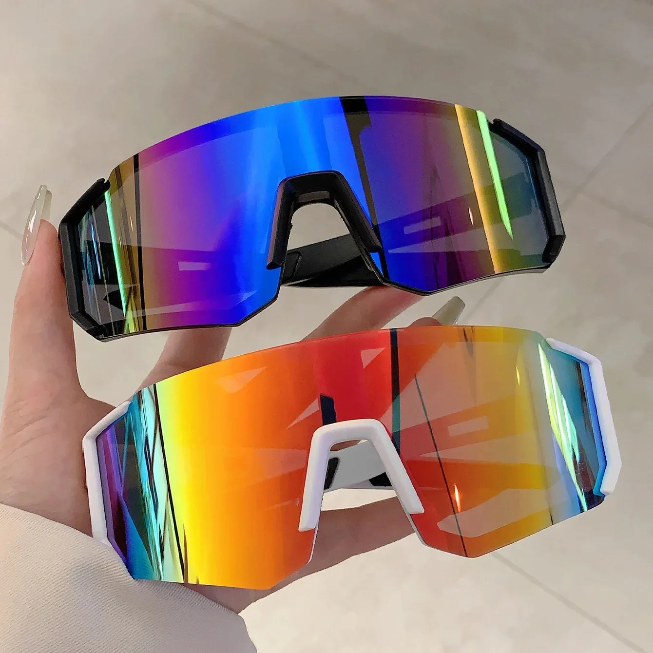 Outdoor Sports Accessories - Okulary przeciwsłoneczne sportowe męskie, lekkie, duże,