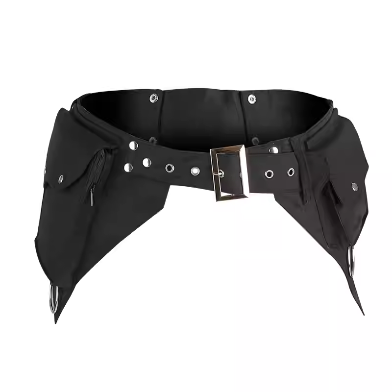 Outdoor Sports Accessories - Damska Średniowieczna Punkowa Saszetka Biodrowa Steampunkowa