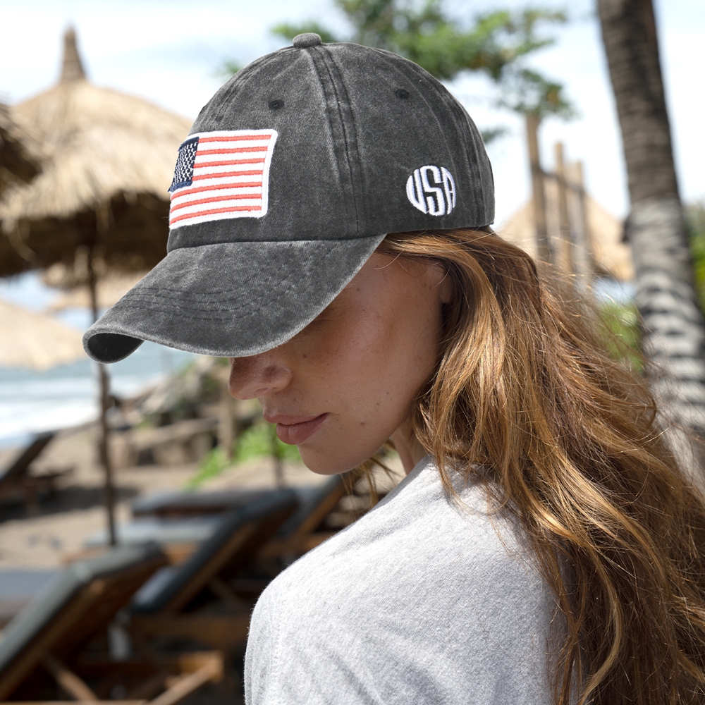 Outdoor Sport Usa - Unisexowa czapka bejsbolówka z bawełny, z