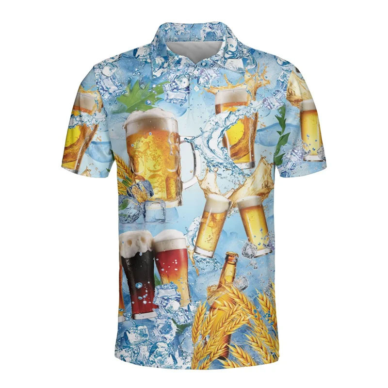 3D Printed Hawaiian Beer Polo  – Polo Shirt Equestrian recenzja i cena