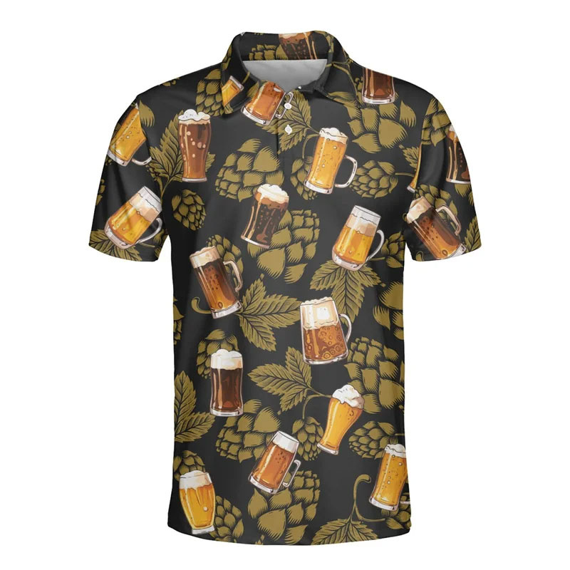3D Printed Hawaiian Beer Polo  – Polo Shirt Equestrian recenzja i cena