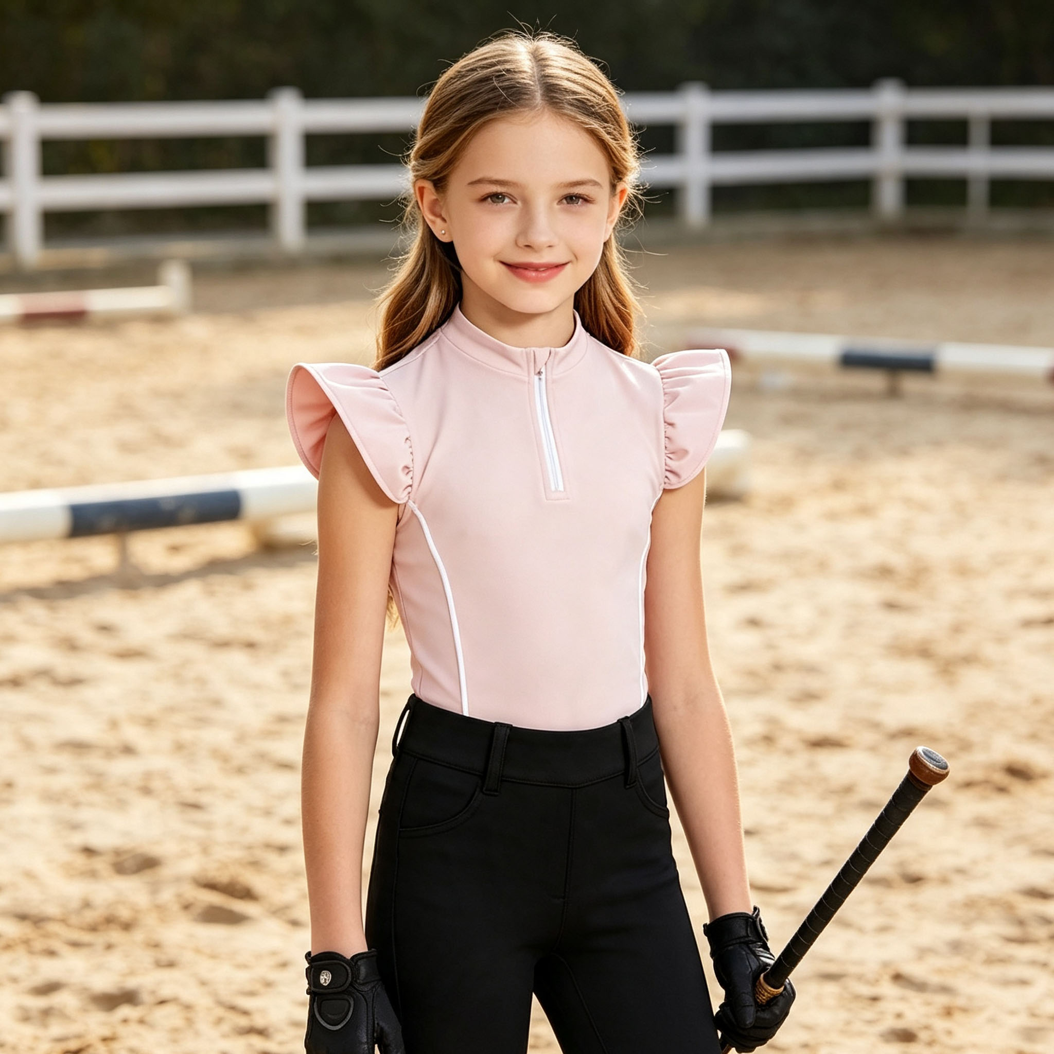 Dziewczęca koszulka do jazdy k – Polo Shirt Equestrian recenzja i cena