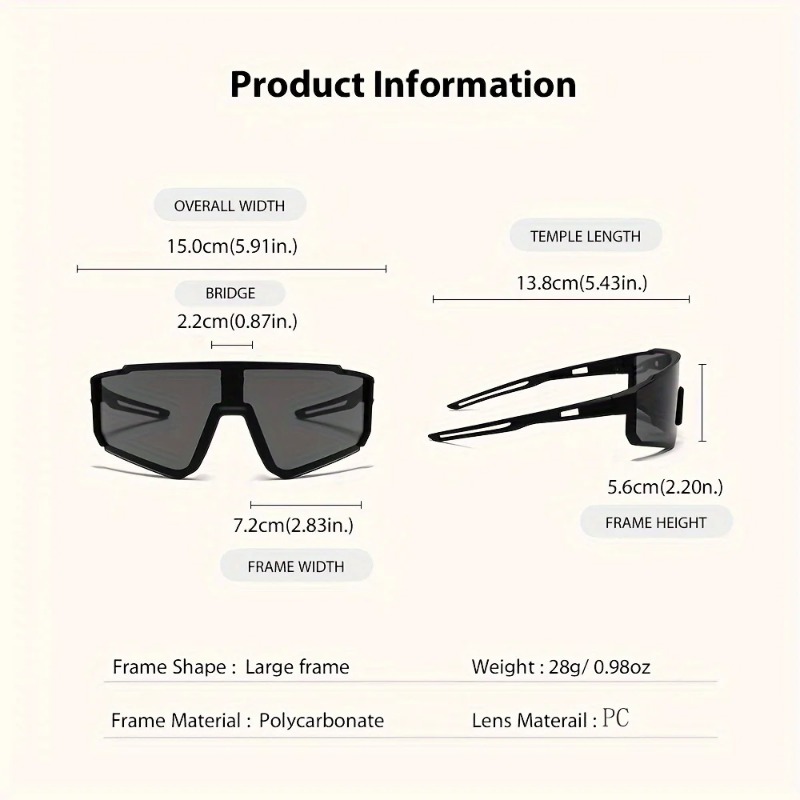 2 szt. Męskie, duże okulary ro – Outdoor Sports Accessories recenzja i cena