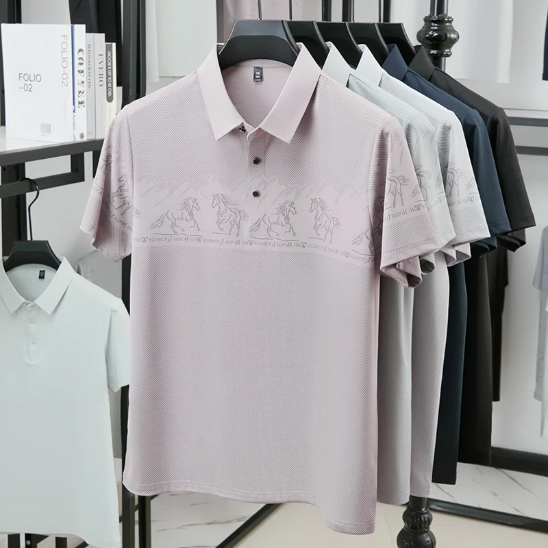 Męska koszulka polo z nadrukie – Polo Shirt Equestrian recenzja i cena