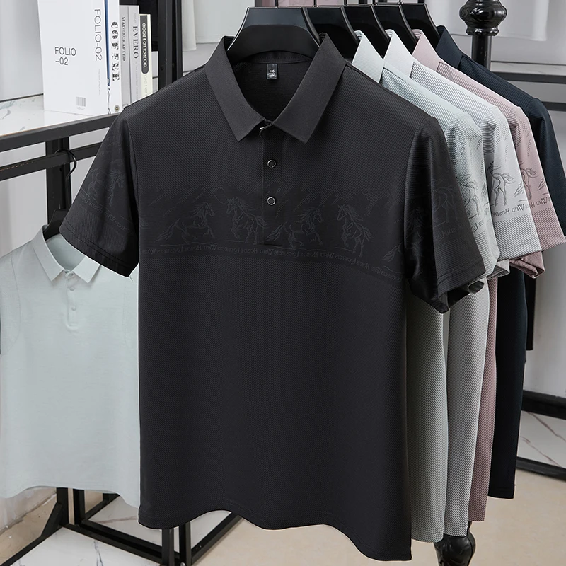 Męska koszulka polo z nadrukie – Polo Shirt Equestrian recenzja i cena